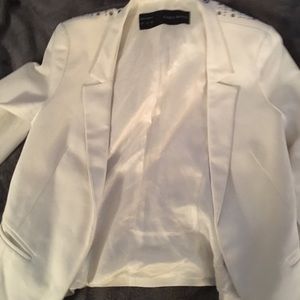 Zara white blazer